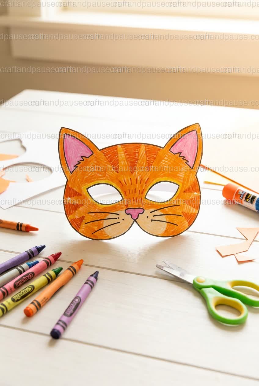 Cat Mask Printable
