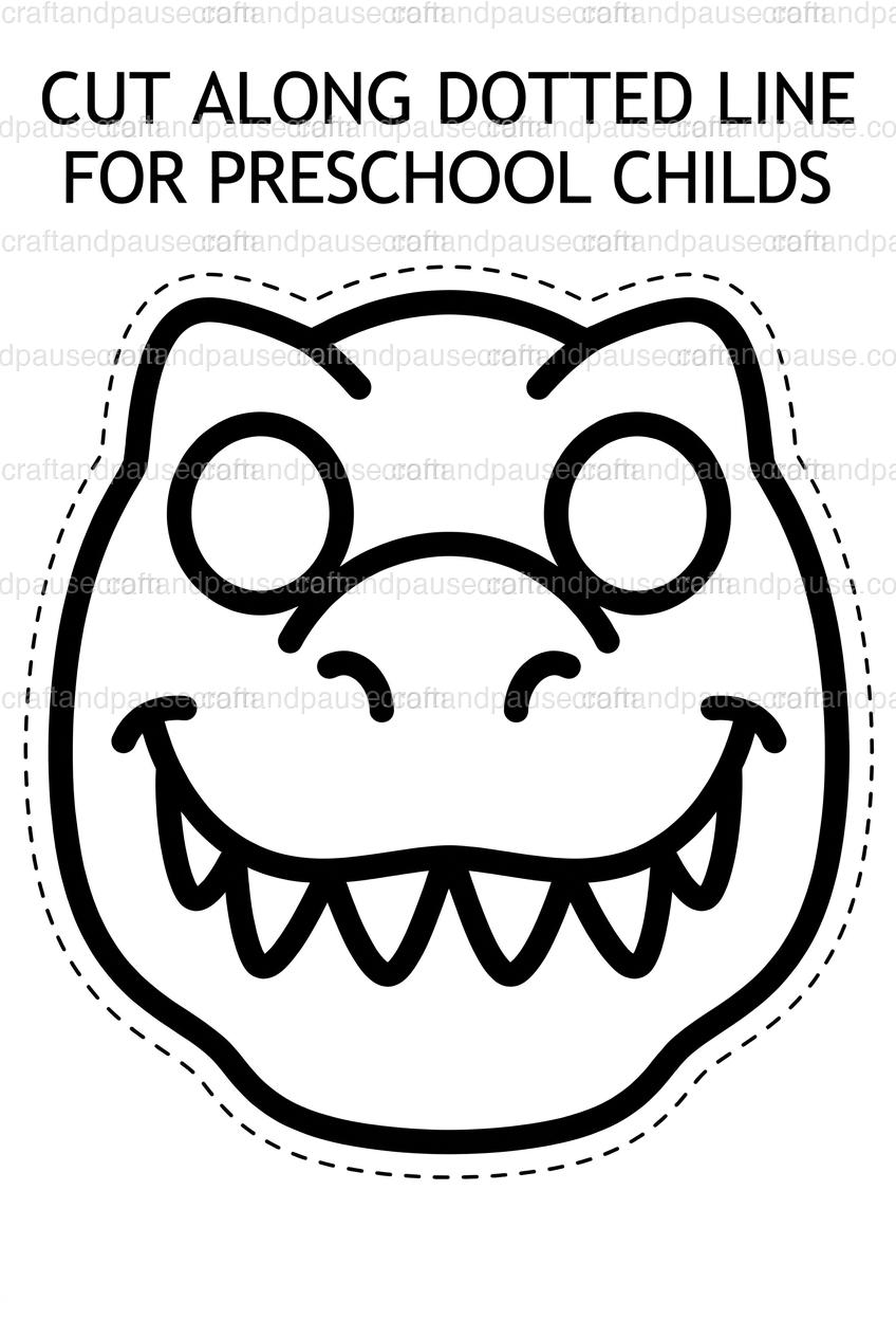 T-Rex Dinosaur Mask Printable