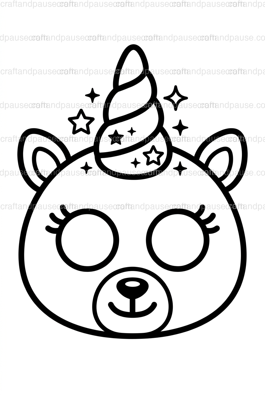 Unicorn Mask Printable